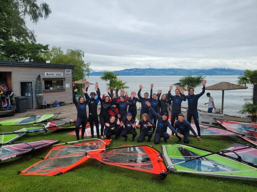 Windsurfexerzitien am Bodensee